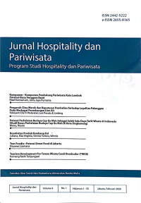Image of Jurnal Hospitality dan Pariwisata