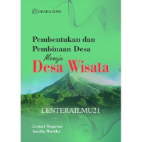 Image of Pembentukan dan Pembinaan Desa Menuju Desa Wisata
